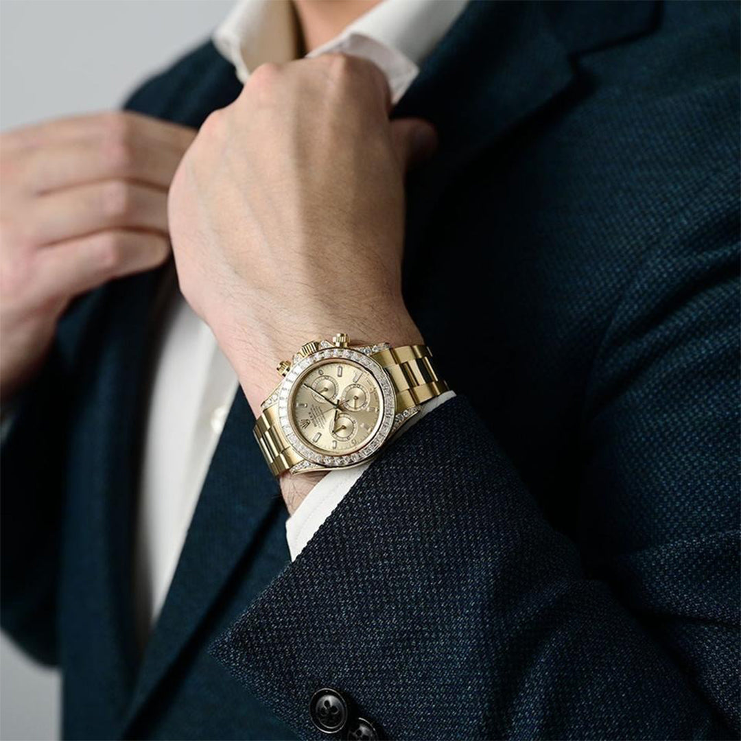 Chronograph Daytona Gold & Diamonds Men'S Watch