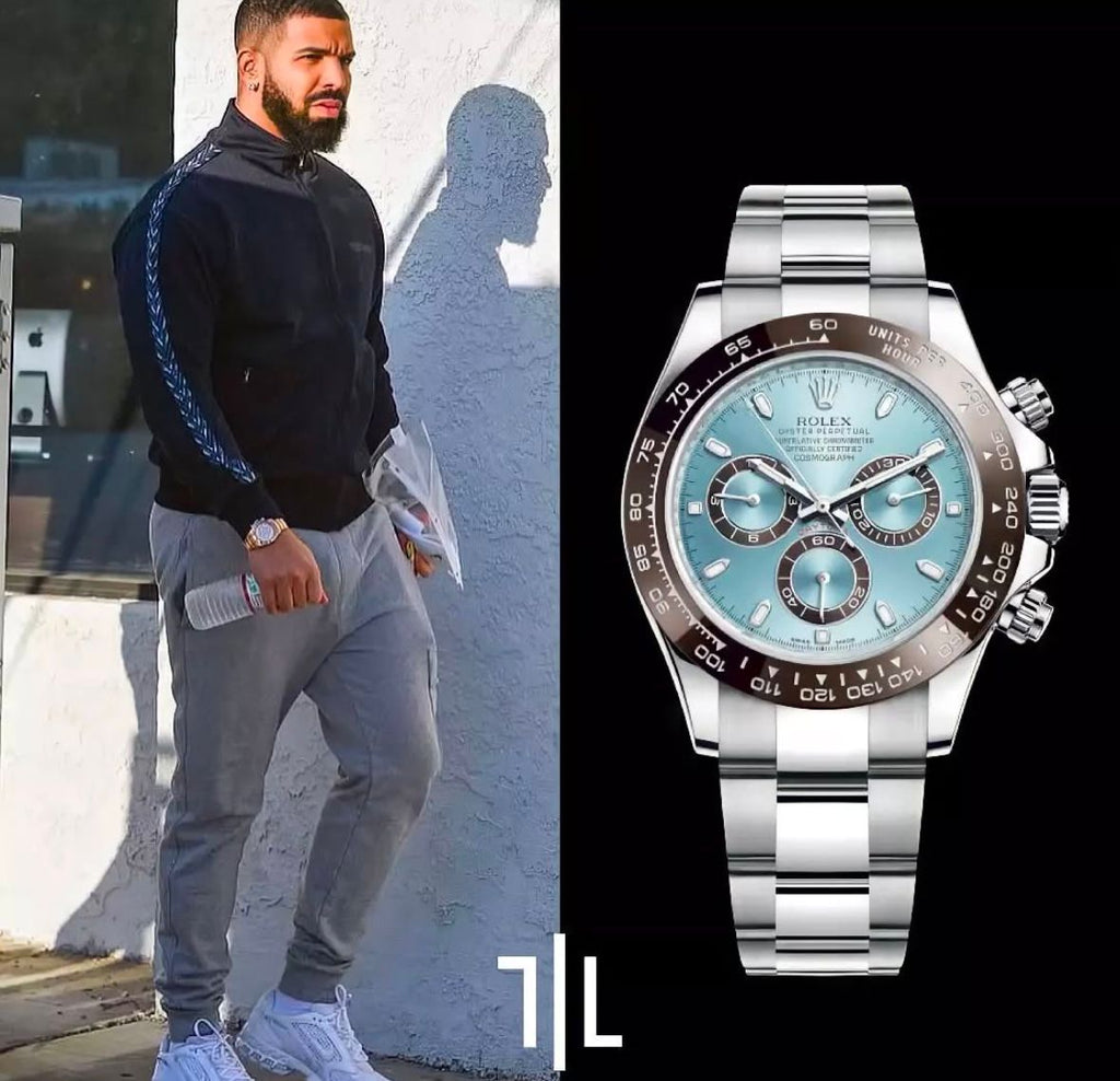 RLX [DAYTONA] SKY BLUE BROWN SILVER STEEL WATCH