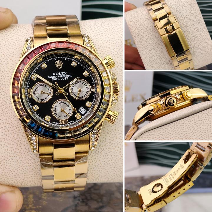 Chronograph Daytona Gold & Diamonds Men'S Watch